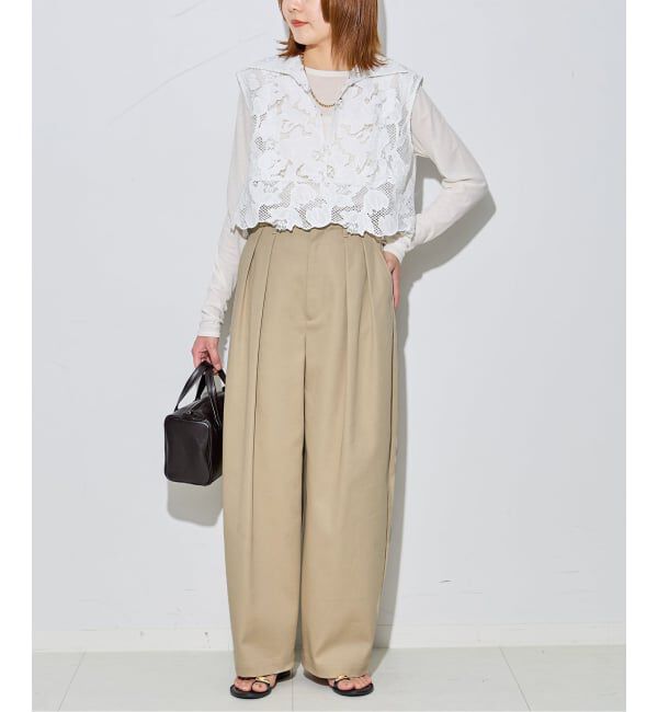 journal standard L'essage「《追加5》【金子綾さん着用】CP タックチノパンツ」|チノ|