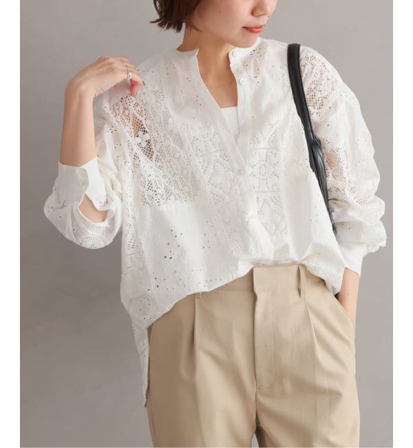 JOURNAL STANDARD relume「《追加2》パッチワークレースシャツ」|シャツ・ブラウス|