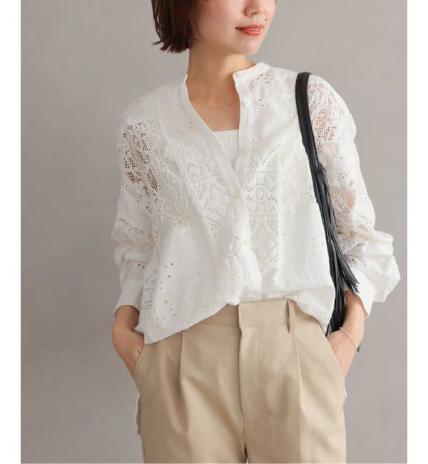 JOURNAL STANDARD relume「《追加2》パッチワークレースシャツ」|シャツ・ブラウス|