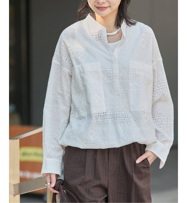 JOURNAL STANDARD「《追加2》コットンキカレーススキッパーシャツ」|シャツ・ブラウス|