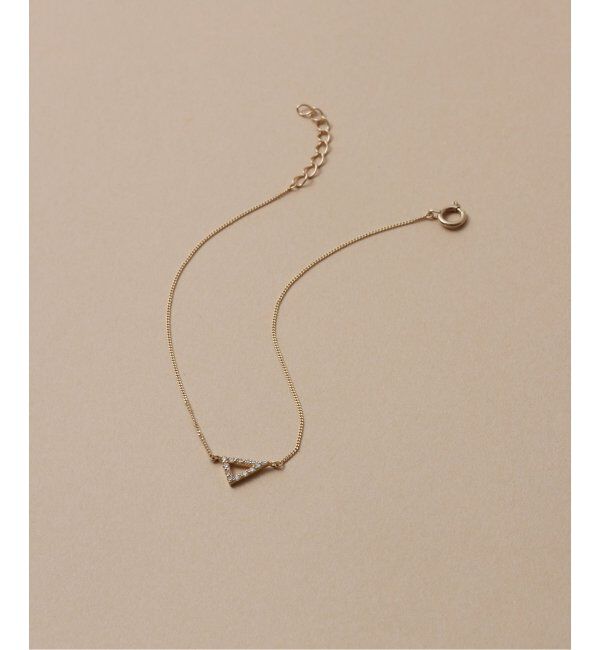 Lilas by Spick&Span「トライアングルダイヤブレスレット K10」|ブレスレット・バングル|