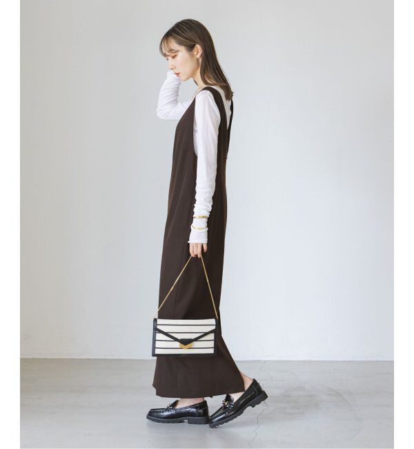 NOBLE「ストレートVネックワンピース」|ワンピース|