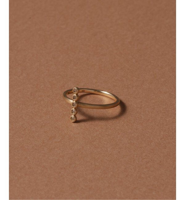 Lilas by Spick&Span「ブラウンダイヤクロスリング K10」|リング|