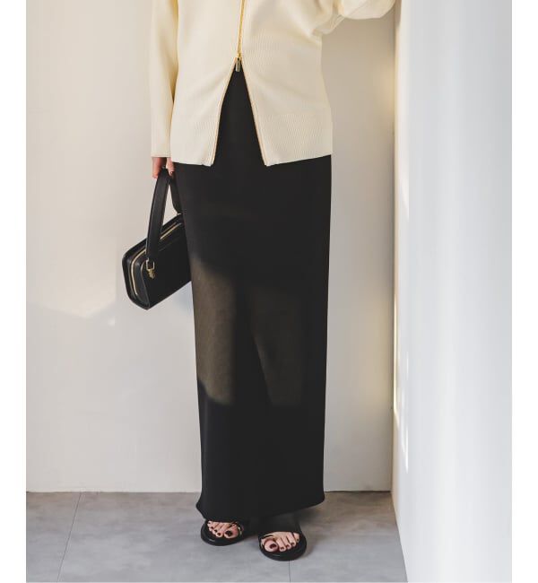 NOBLE「《追加》コンフォートジャージーライクタイトスカート」|スカート|