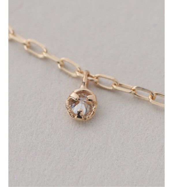 Lilas by Spick&Span「7ダイヤステーション50cmネックレス K10」|ネックレス|