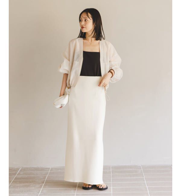 NOBLE「《追加》コンフォートジャージーライクタイトスカート 2」|スカート|