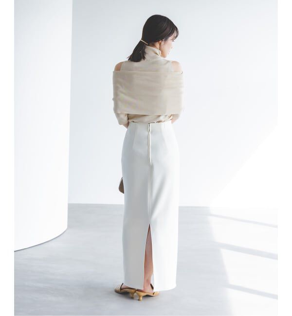 NOBLE「《追加》コンフォートジャージーライクタイトスカート 2」|スカート|