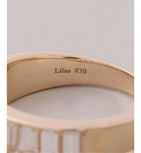 Lilas by Spick&Span「ホワイトトパーズバケット9ピースリング K10」|リング|