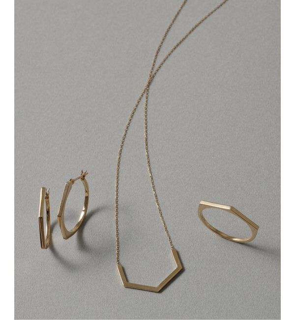 Lilas by Spick&Span「arrow ラインリングK10」|リング|