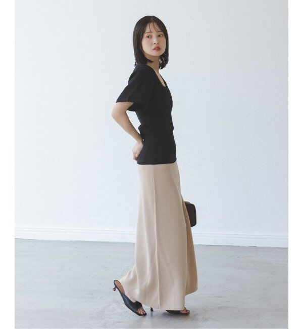 NOBLE「《追加》BY MALENE BIRGER/バイマレーネビルガー リブUネックTEE」|Tシャツ・カットソー|