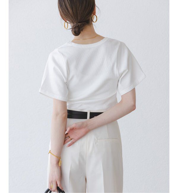 NOBLE「《追加》BY MALENE BIRGER/バイマレーネビルガー リブUネックTEE」|Tシャツ・カットソー|