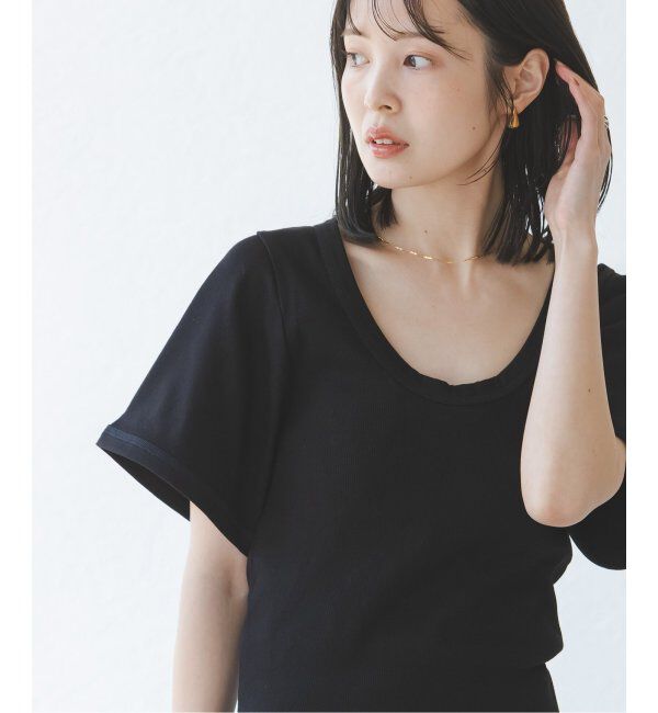 NOBLE「《追加》BY MALENE BIRGER/バイマレーネビルガー リブUネックTEE」|Tシャツ・カットソー|