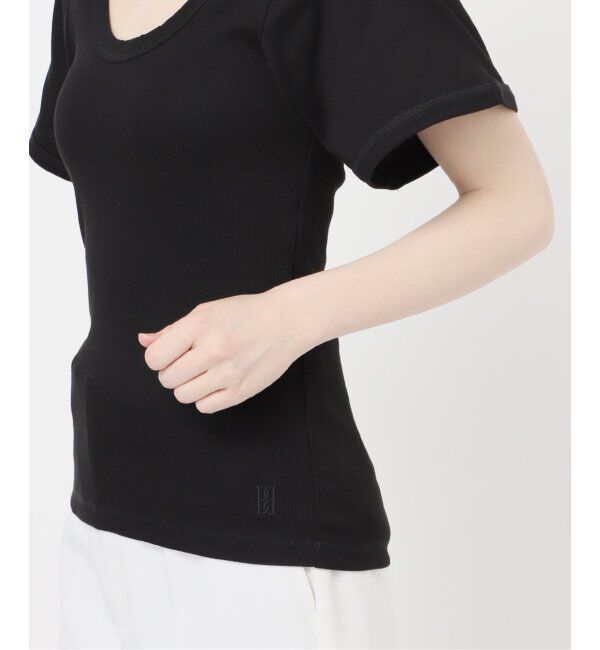 NOBLE「《追加》BY MALENE BIRGER/バイマレーネビルガー リブUネックTEE」|Tシャツ・カットソー|