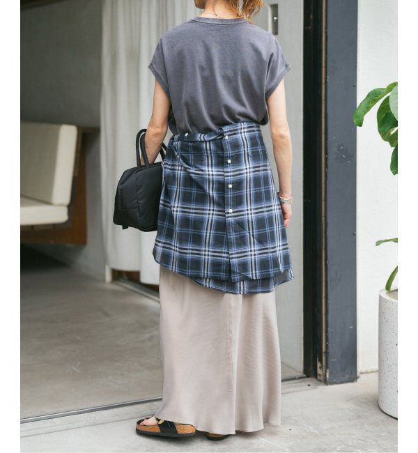 Spick and Span「《追加》ウォッシャブルキュプラフレアスカート」|スカート|