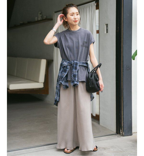 Spick and Span「《追加》ウォッシャブルキュプラフレアスカート」|スカート|