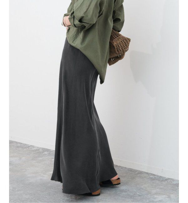 Spick and Span「《追加》ウォッシャブルキュプラフレアスカート」|スカート|