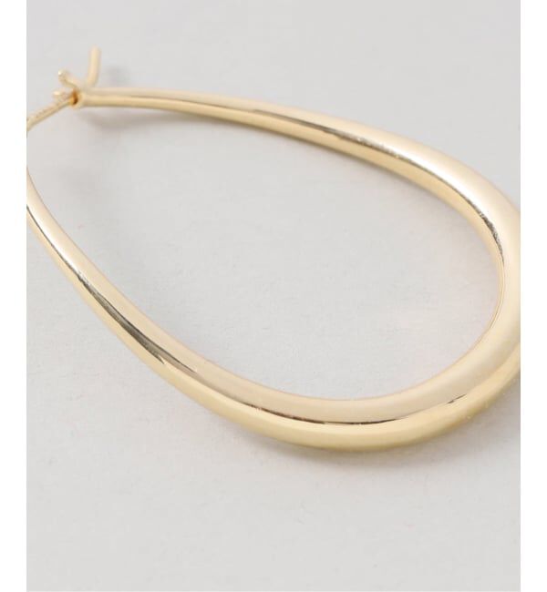 Spick and Span「《WEB限定予約》【SAMH by LILAS】ウェーブフープピアスK18GP（両耳）」|ピアス|