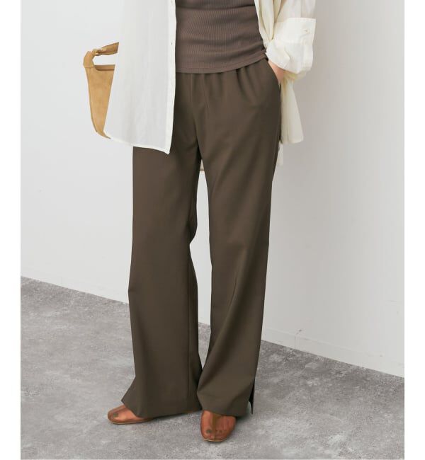 Spick and Span「《追加》スリットイージーパンツ」|スラックス|