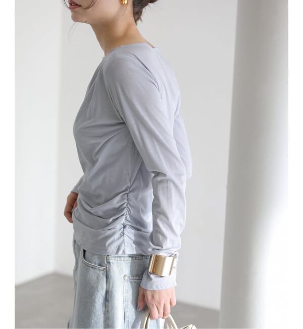  「【洗える】ドレープシアーカットソー」|Tシャツ・カットソー|