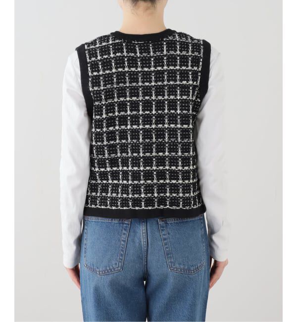  「【洗える】TORRAZZO DONNA/トラッゾドンナ ツィードコットンベスト」|ベスト・ジレ|