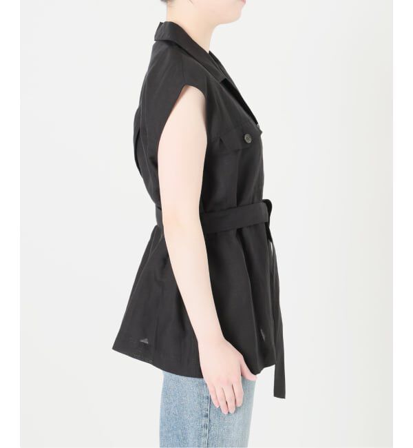  「《予約》【洗える】ワークリネンライトジレ」|その他|