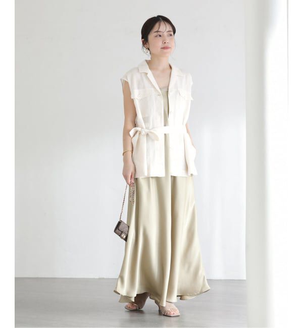  「《予約》【洗える】ワークリネンライトジレ」|その他|