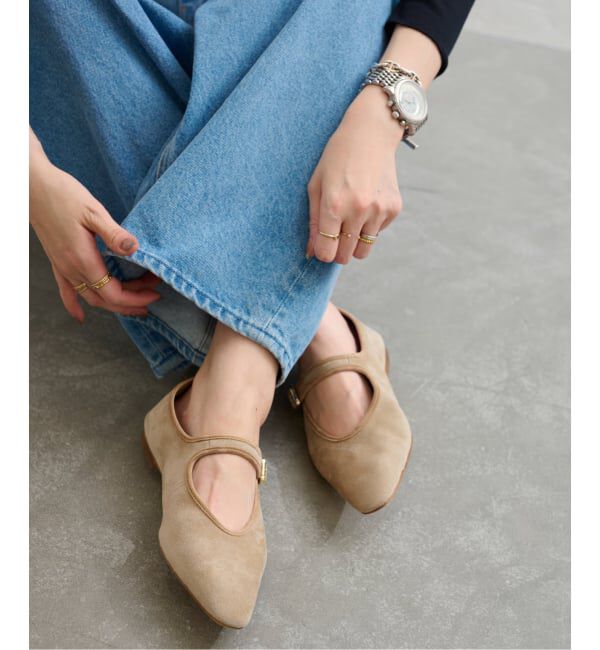  「《追加》レザーソフトメリージェーン」|その他|ベージュ