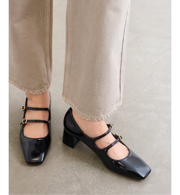  「4.5cmダブルストラップメリージェーン」|パンプス|