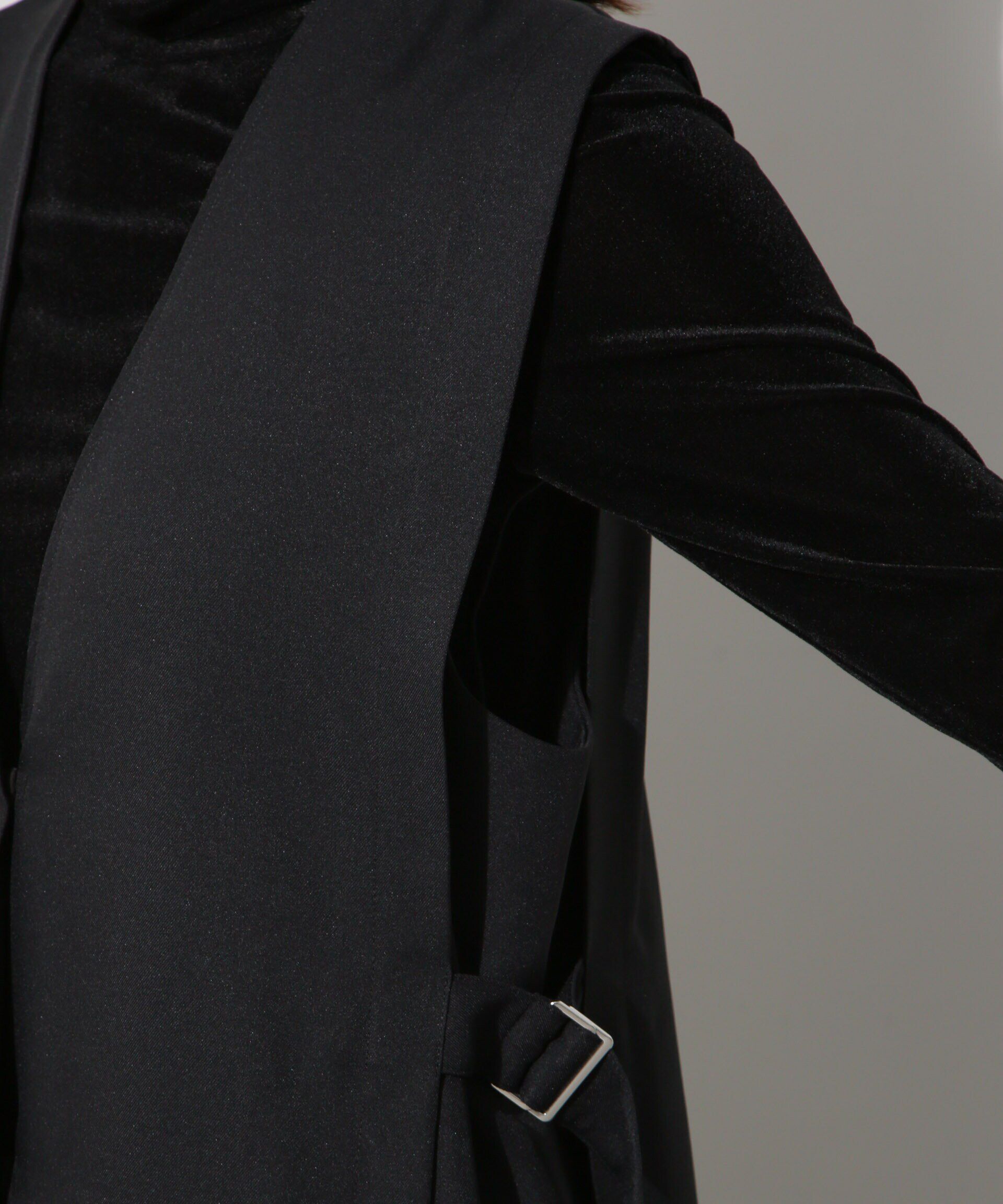 nano･universe「サイドベルトロングジレ(セットアップ可)」|ベスト・ジレ|