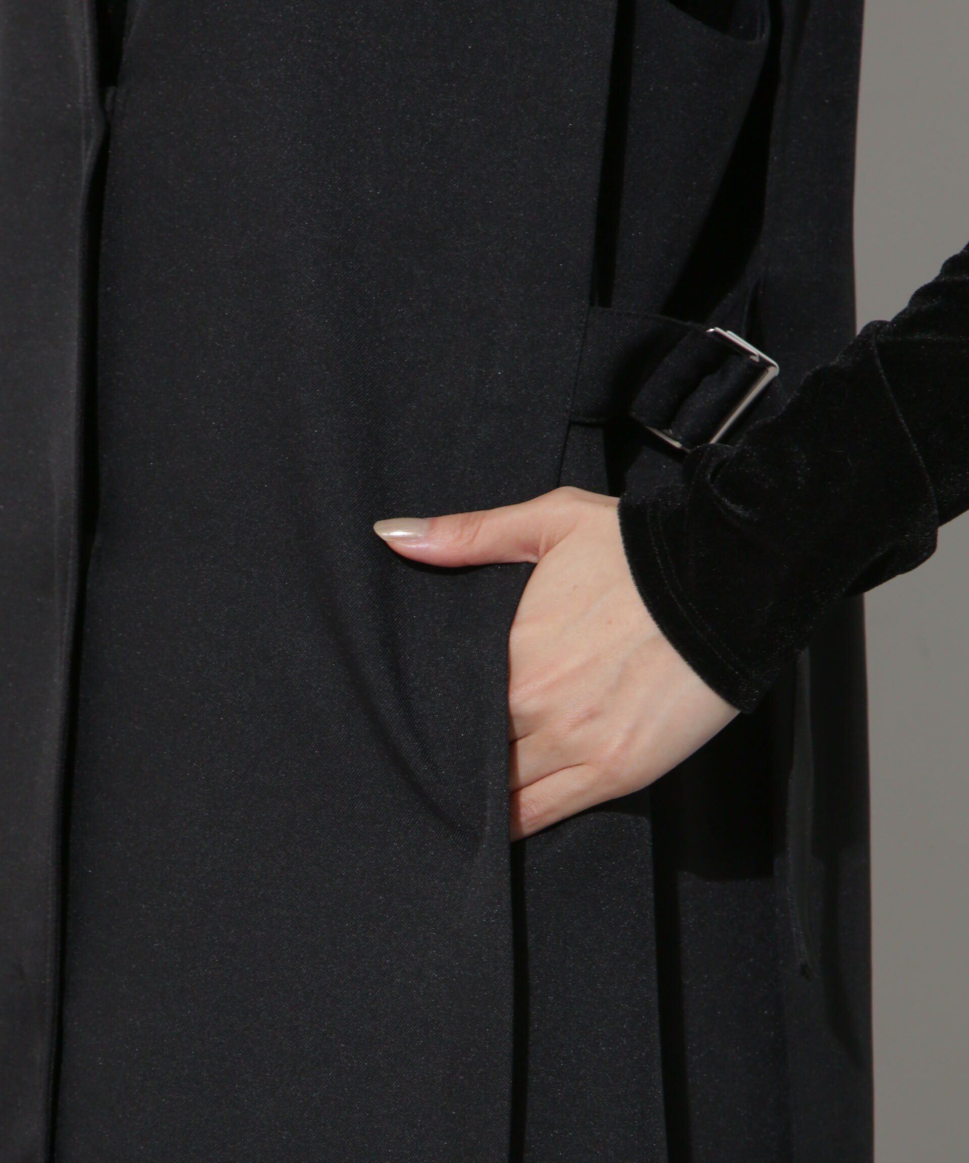 nano･universe「サイドベルトロングジレ(セットアップ可)」|ベスト・ジレ|