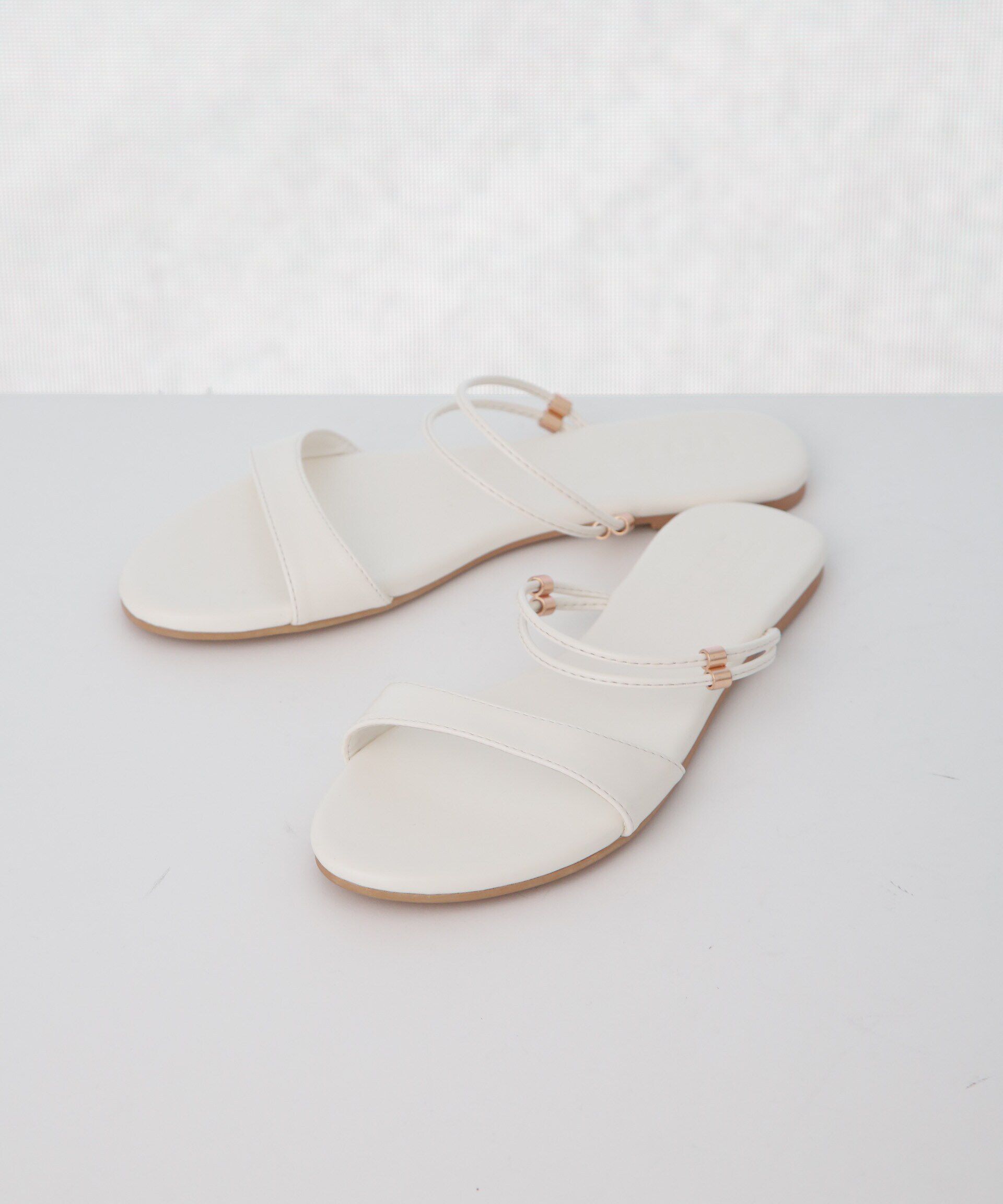 nano･universe「3wayストラップフラットサンダル」|サンダル|