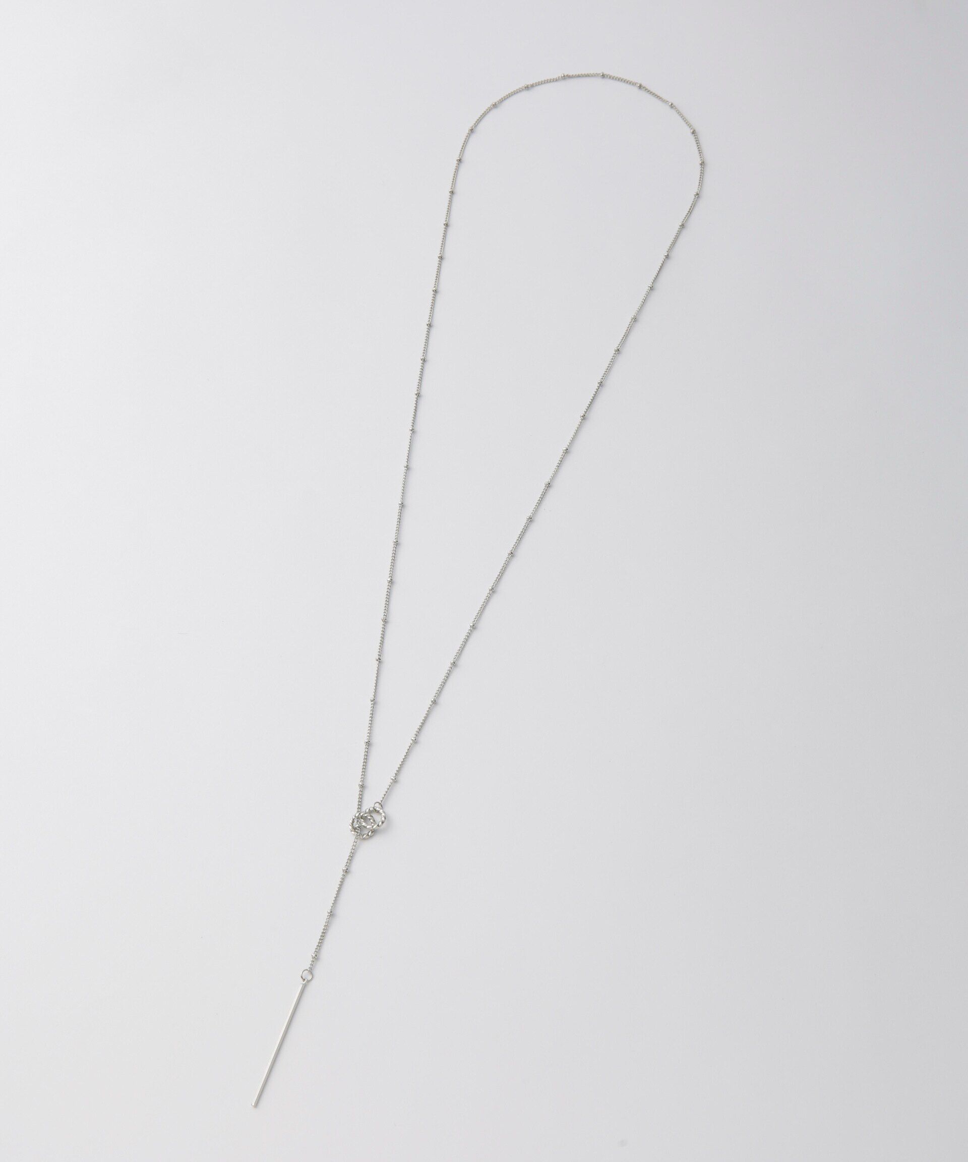 nano･universe「2リングラリエットネックレス」|ネックレス|