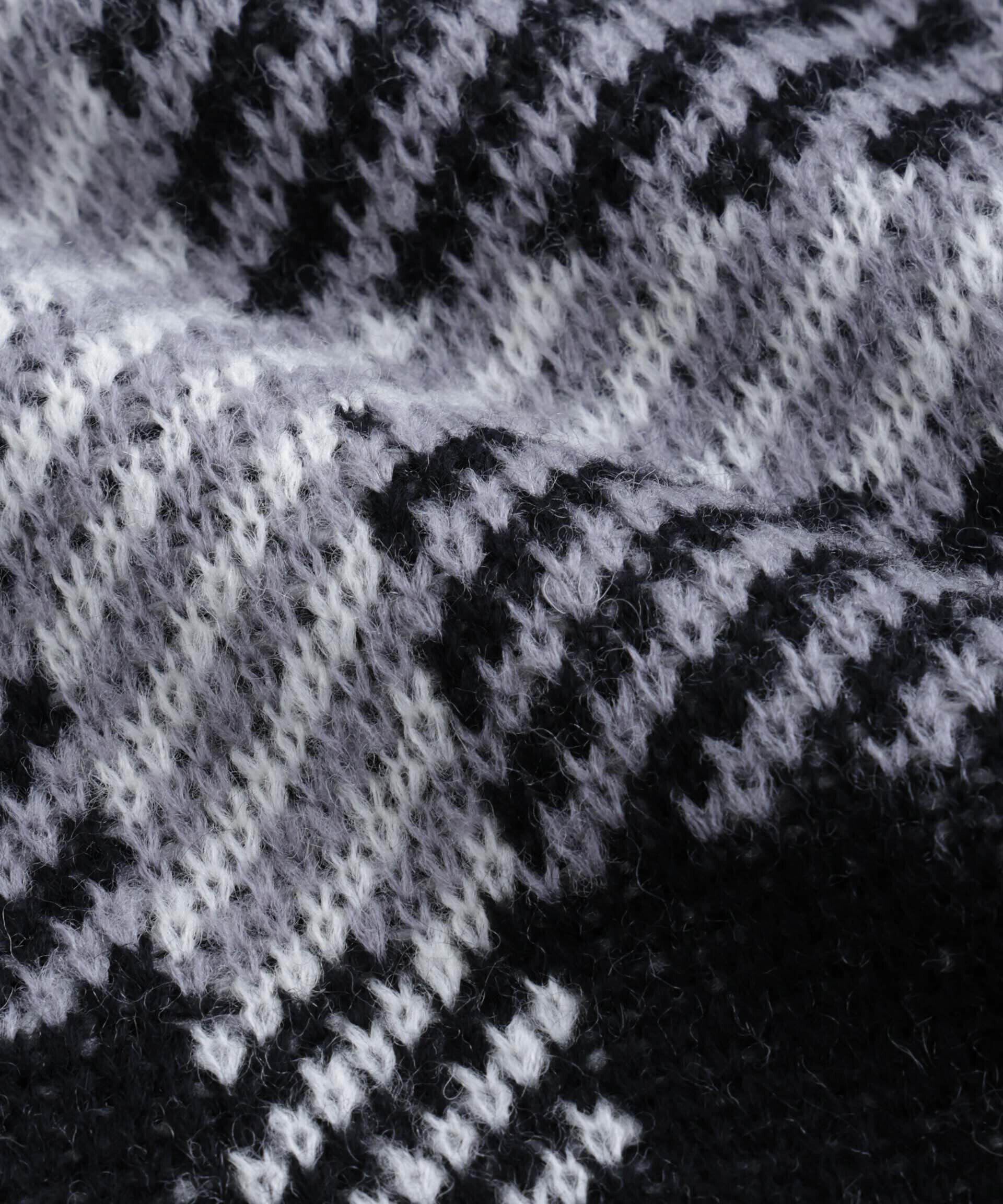 nano･universe「ウールミックスパターンニット」|ニット・セーター|