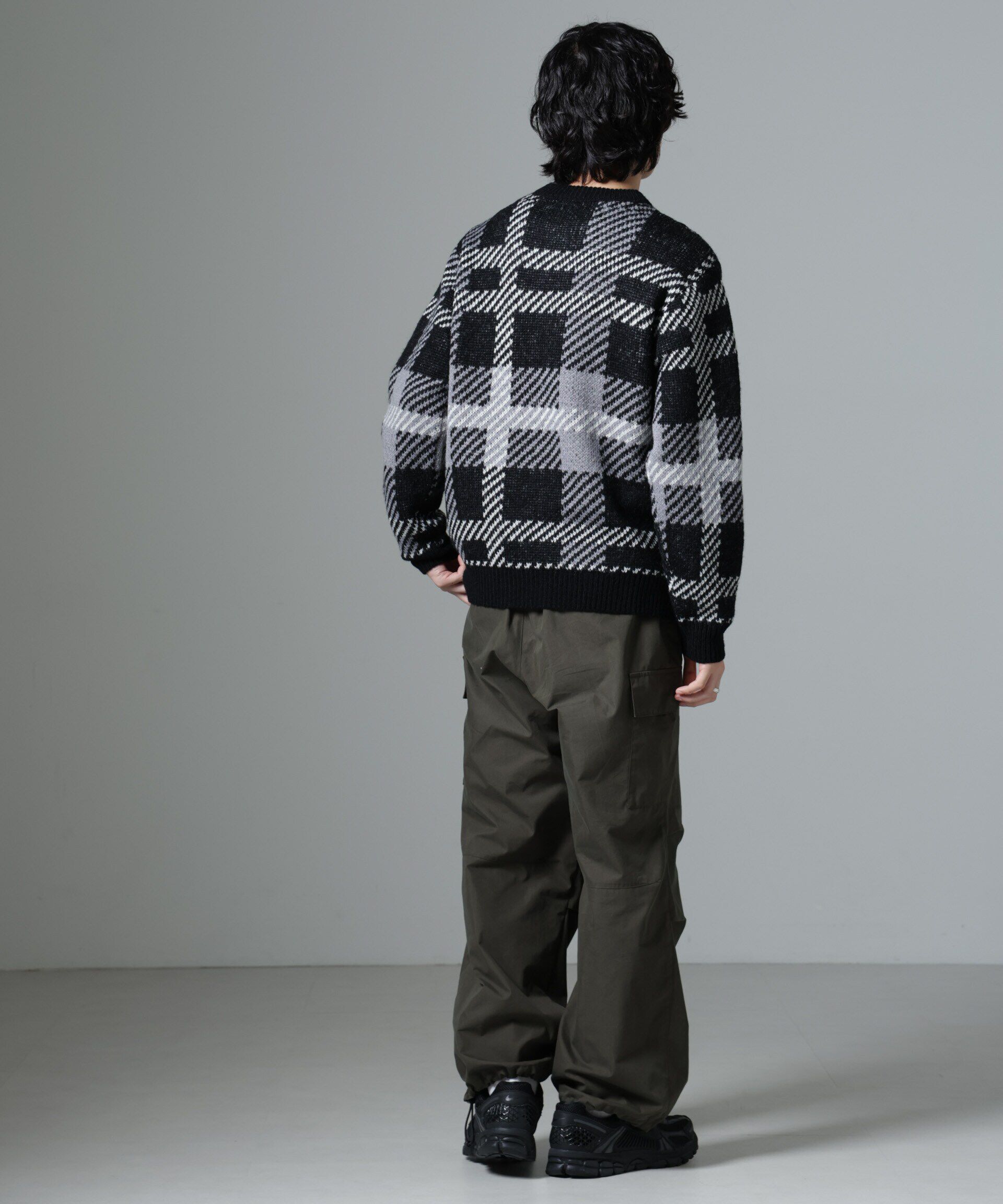 nano･universe「ウールミックスパターンニット」|ニット・セーター|