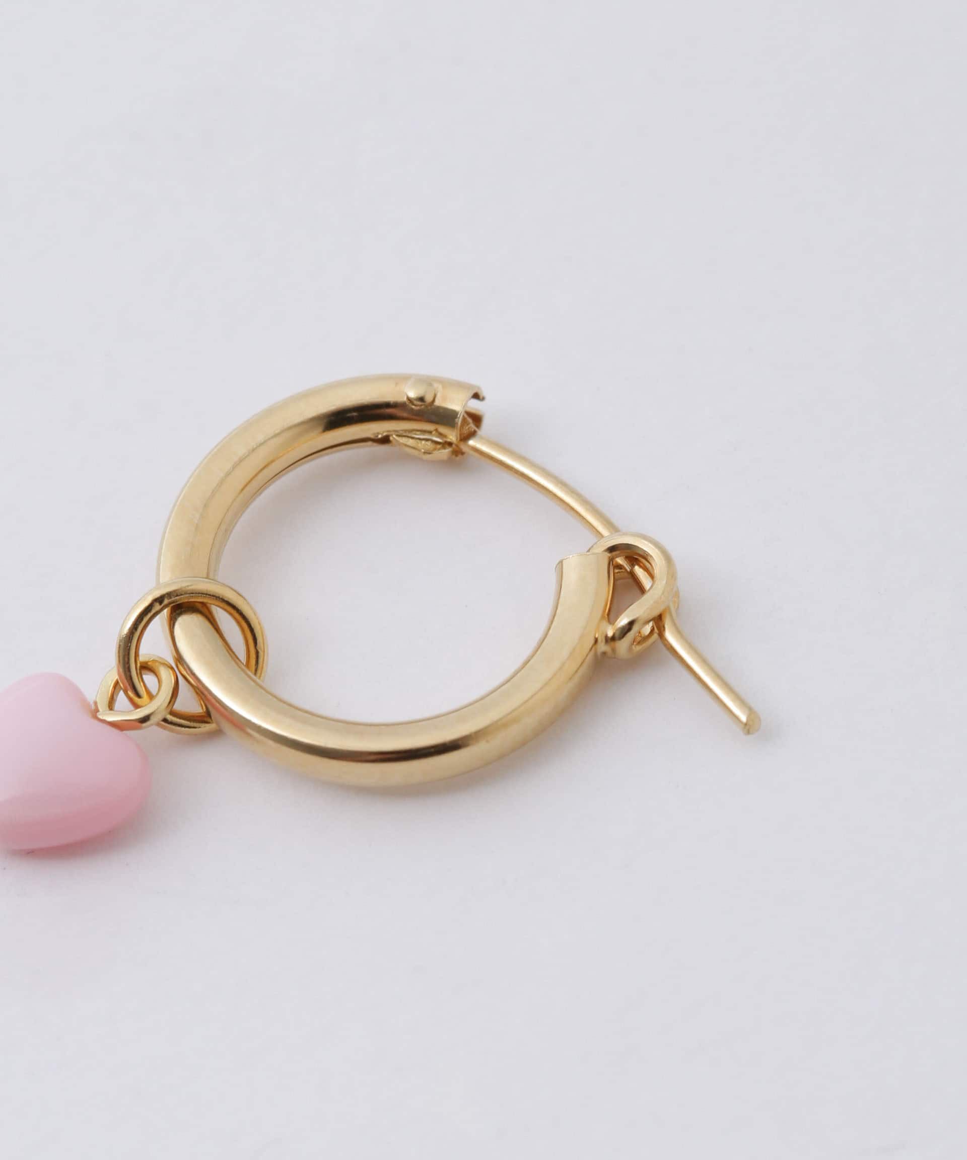 nano･universe「ハートストーンピアス」|ピアス|