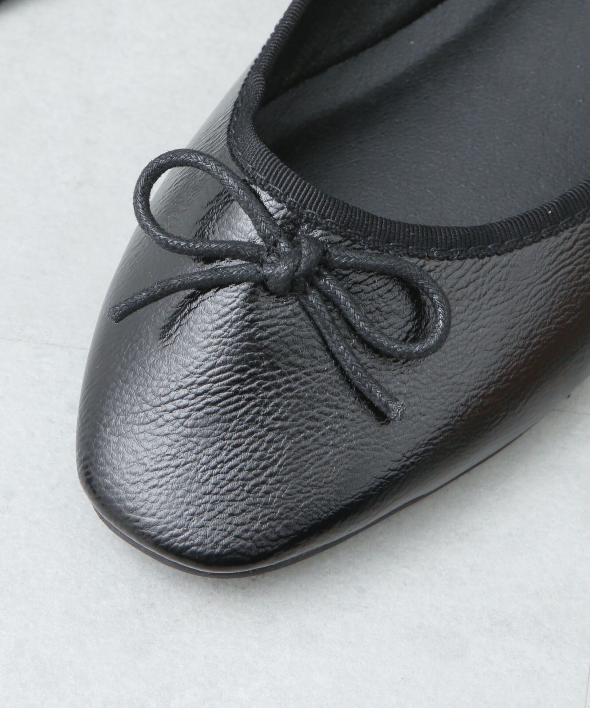 nano･universe「リボン付ラウンドトゥバレエシューズ」|ビジネス・ドレスシューズ|