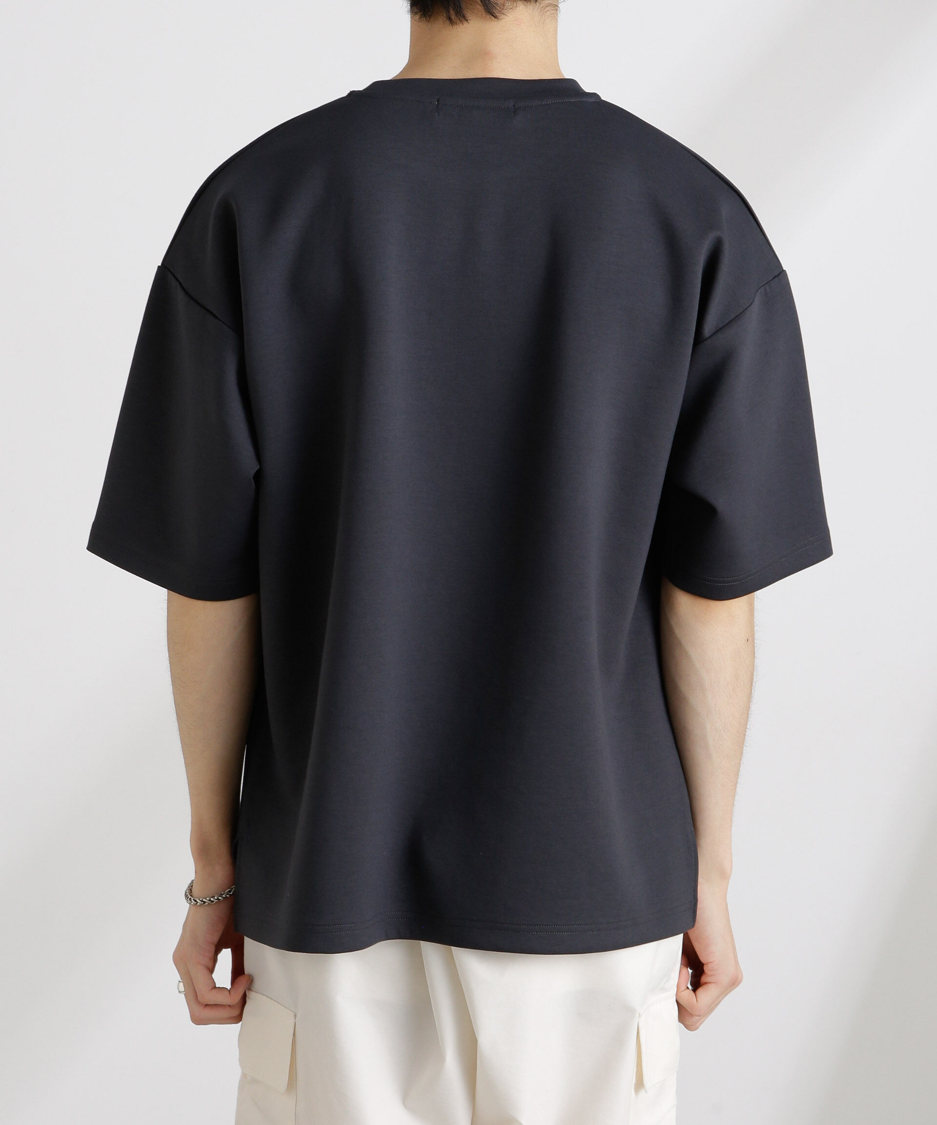 nano･universe「ワイドダンボールTシャツ 半袖」|Tシャツ・カットソー|