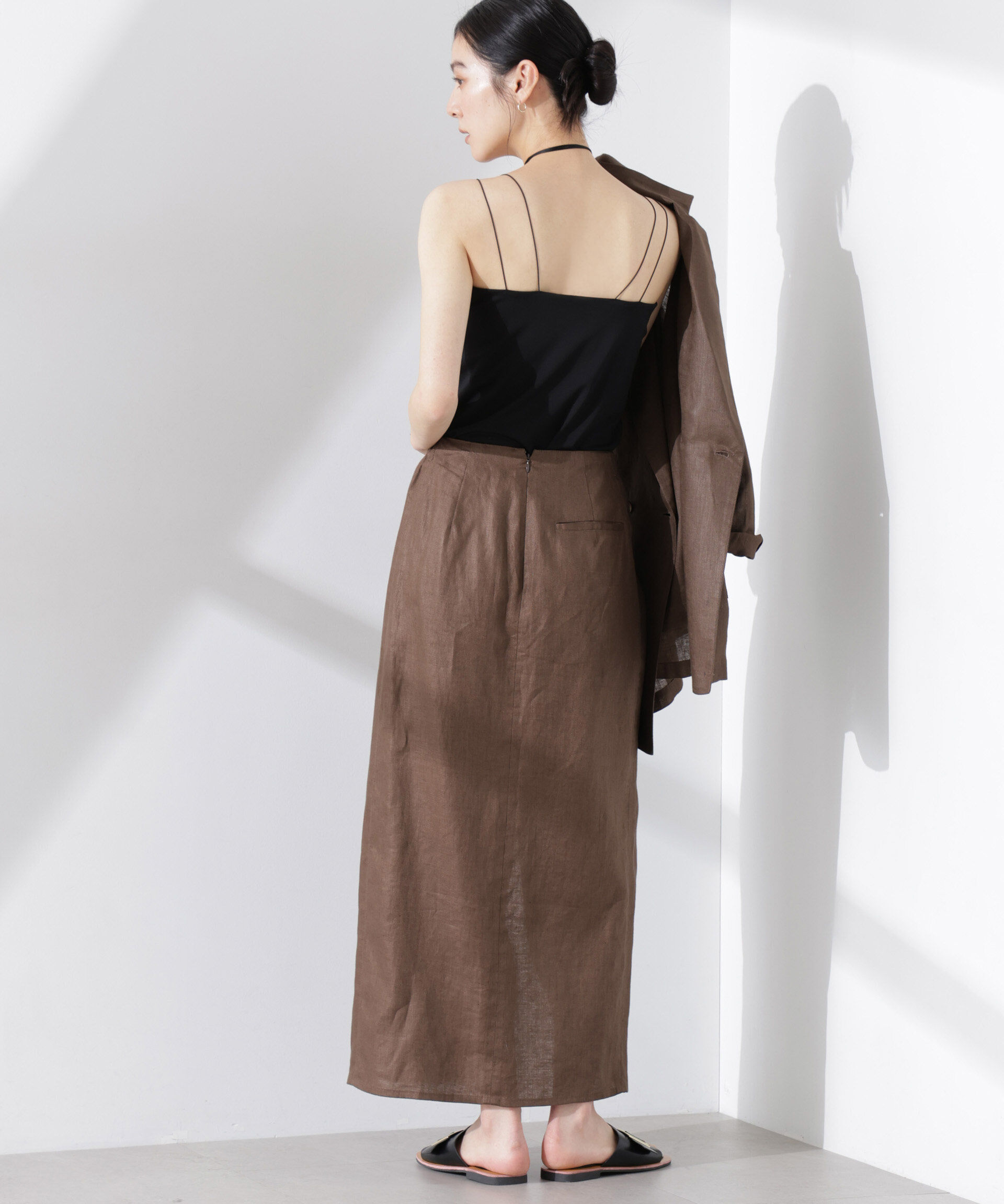 nano･universe「ストレッチポンチカップ付きベアトップキャミソール」|Tシャツ・カットソー|