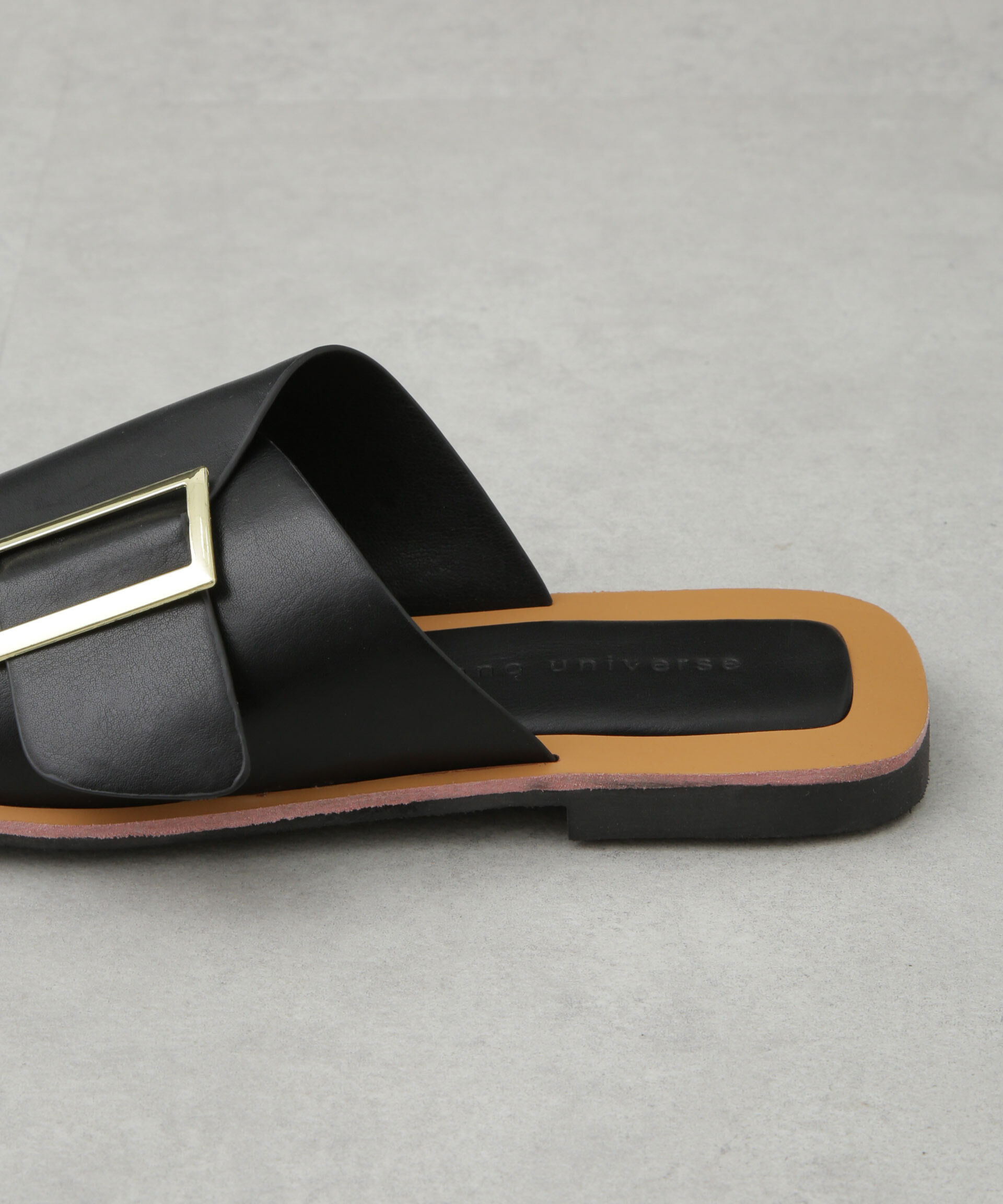 nano･universe「バックルフラットサンダル」|ビジネス・ドレスシューズ|