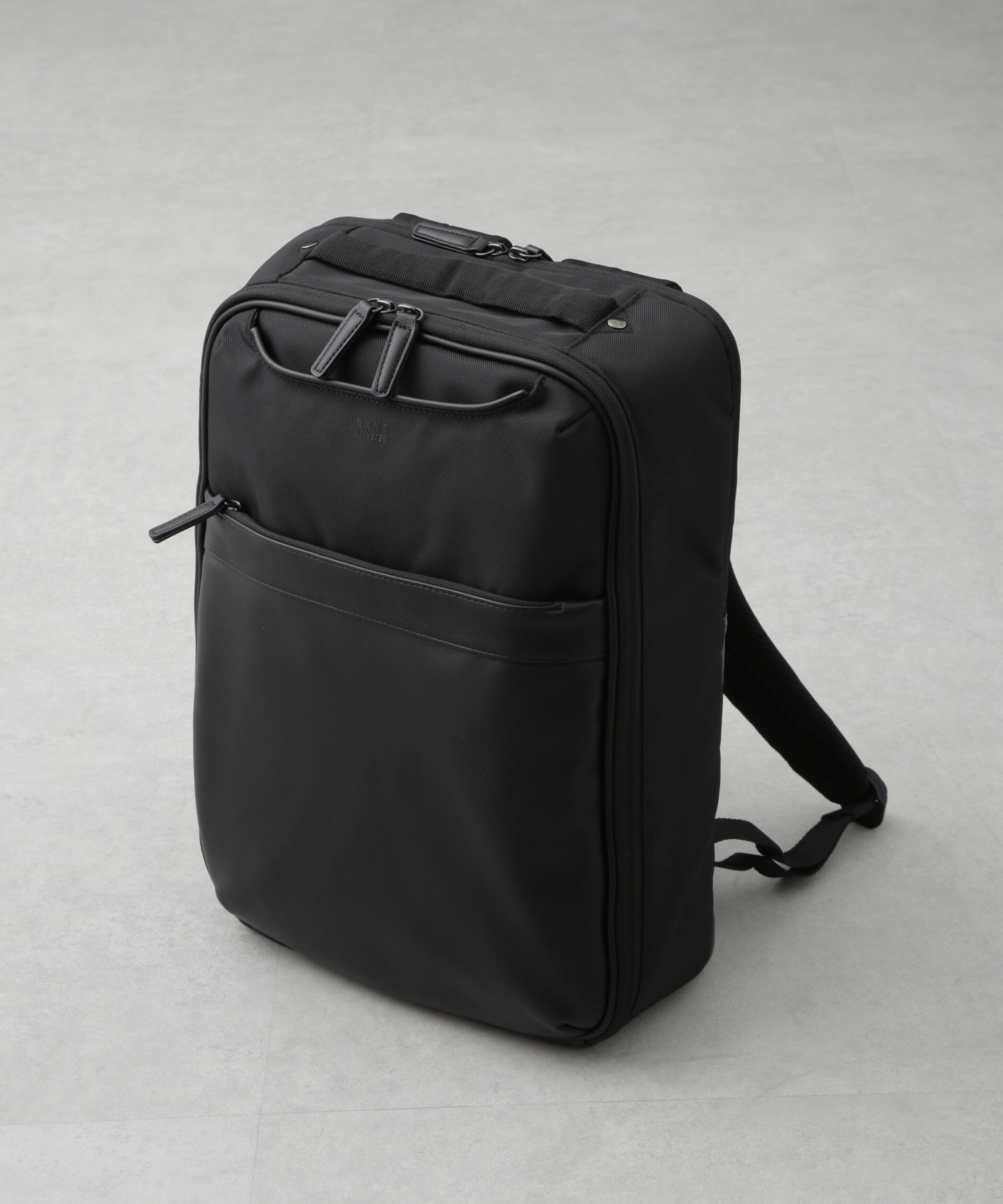 nano･universe「ECOPET(R) マルチポケットバックパック」|ショルダー・メッセンジャー|ブラック