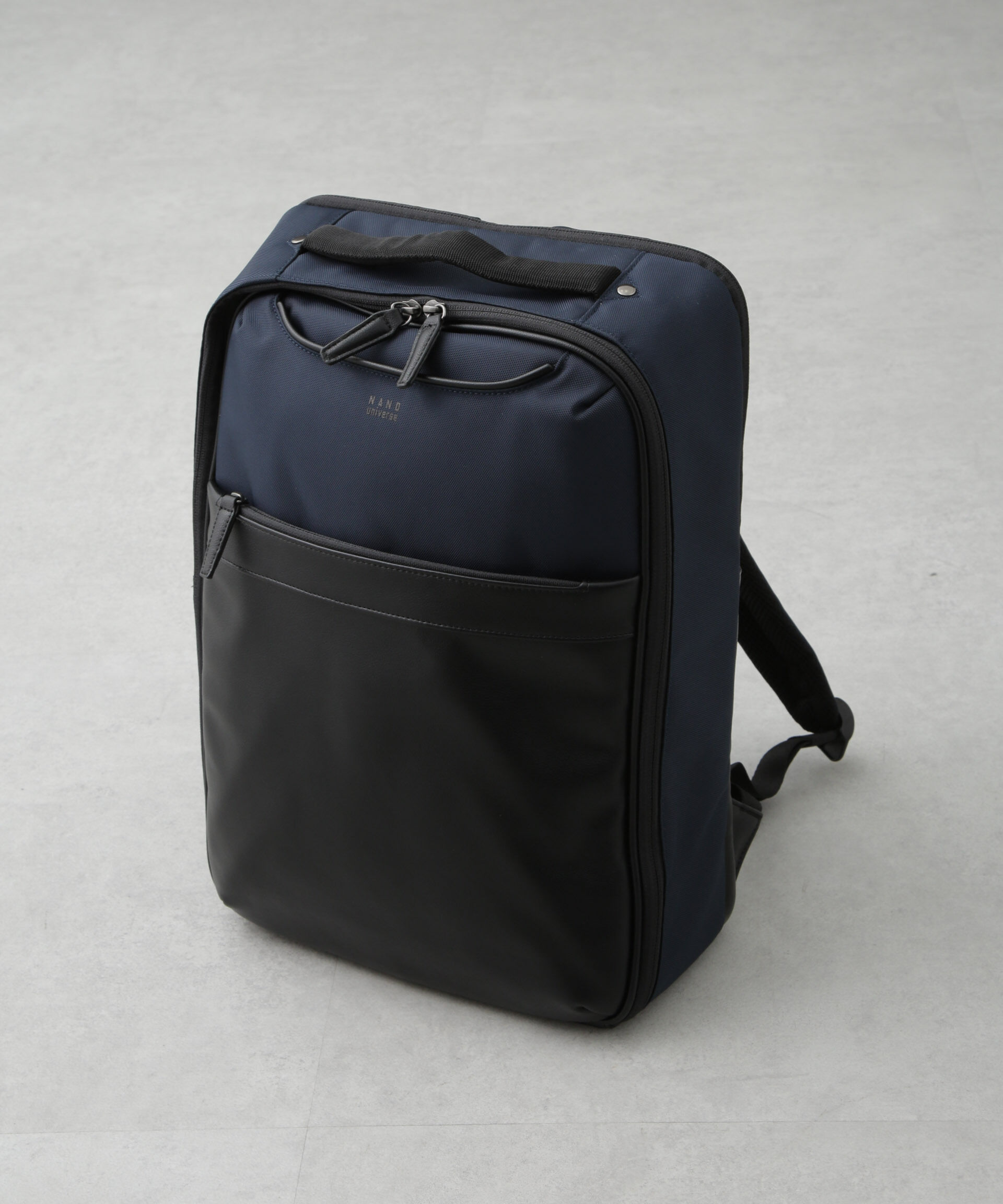 nano･universe「ECOPET(R) マルチポケットバックパック」|ショルダー・メッセンジャー|ネイビー