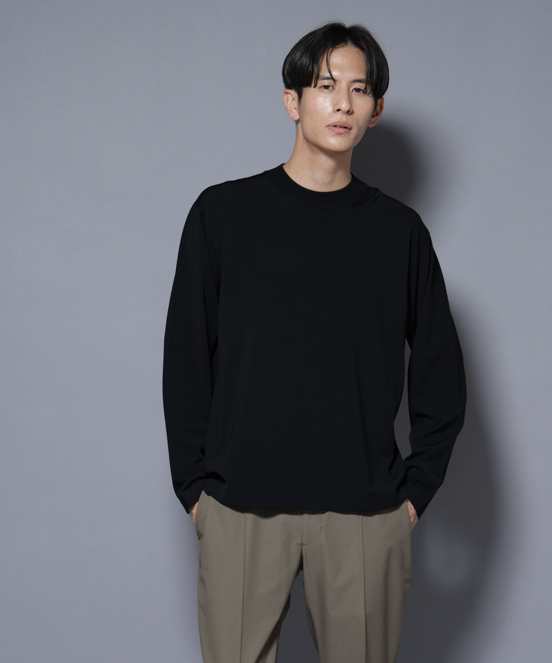 nano･universe「「ELITE 7 FUNCTION」クルーネックニット」|ニット・セーター|