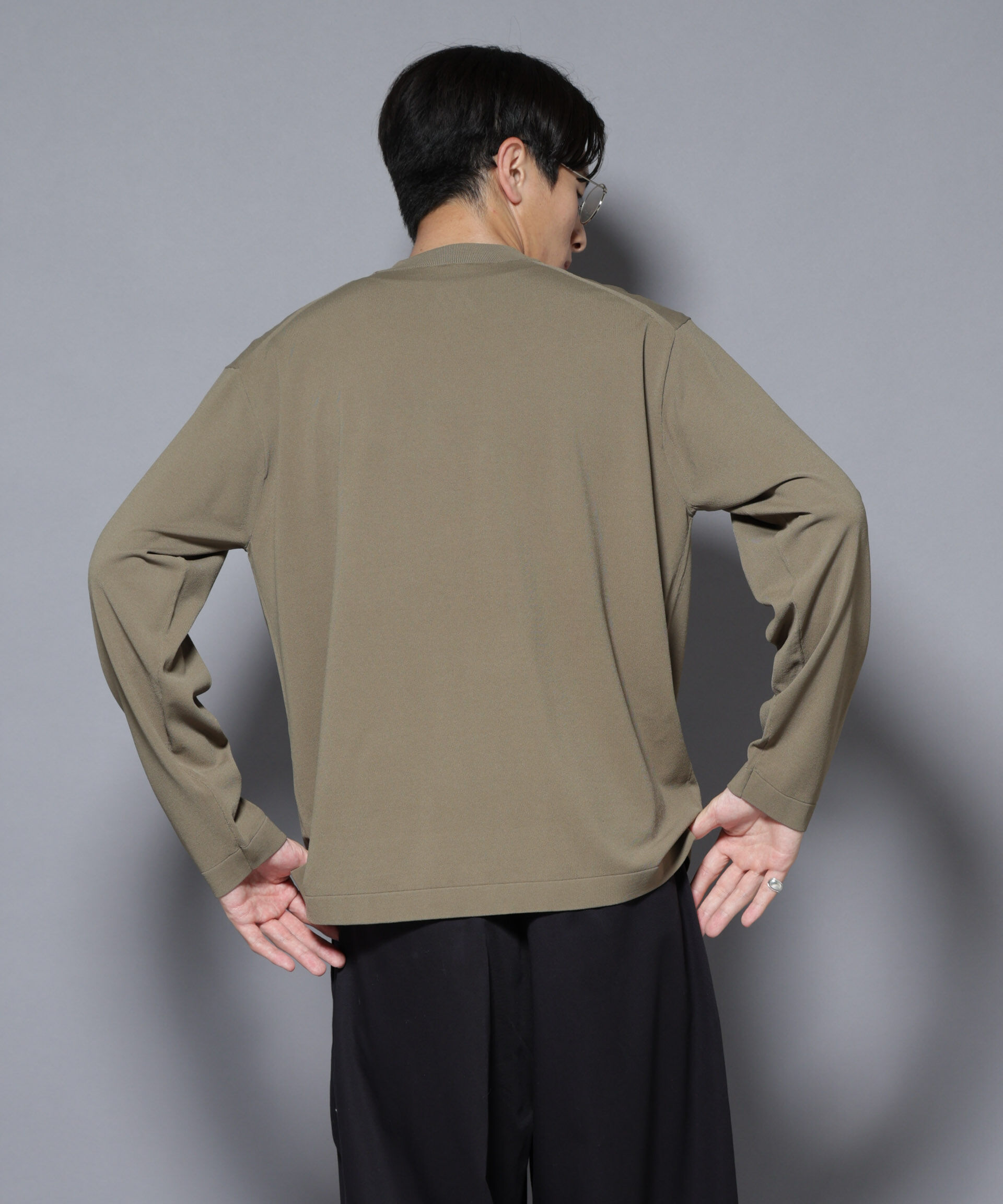 nano･universe「「ELITE 7 FUNCTION」クルーネックニット」|ニット・セーター|