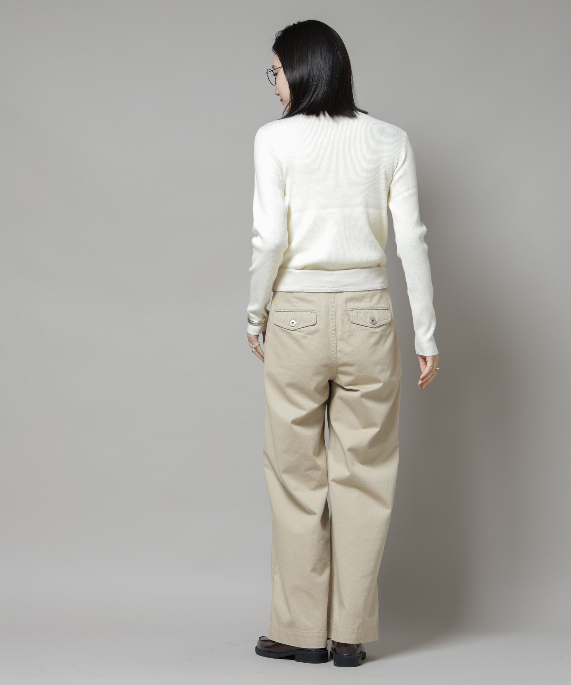 nano･universe「ハイネックリブニットトップス」|ニット・セーター|