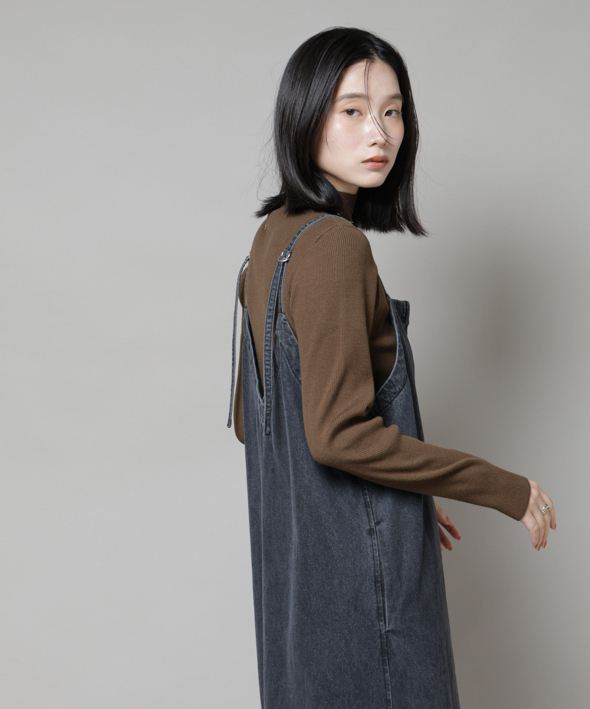 nano･universe「ハイネックリブニットトップス」|ニット・セーター|