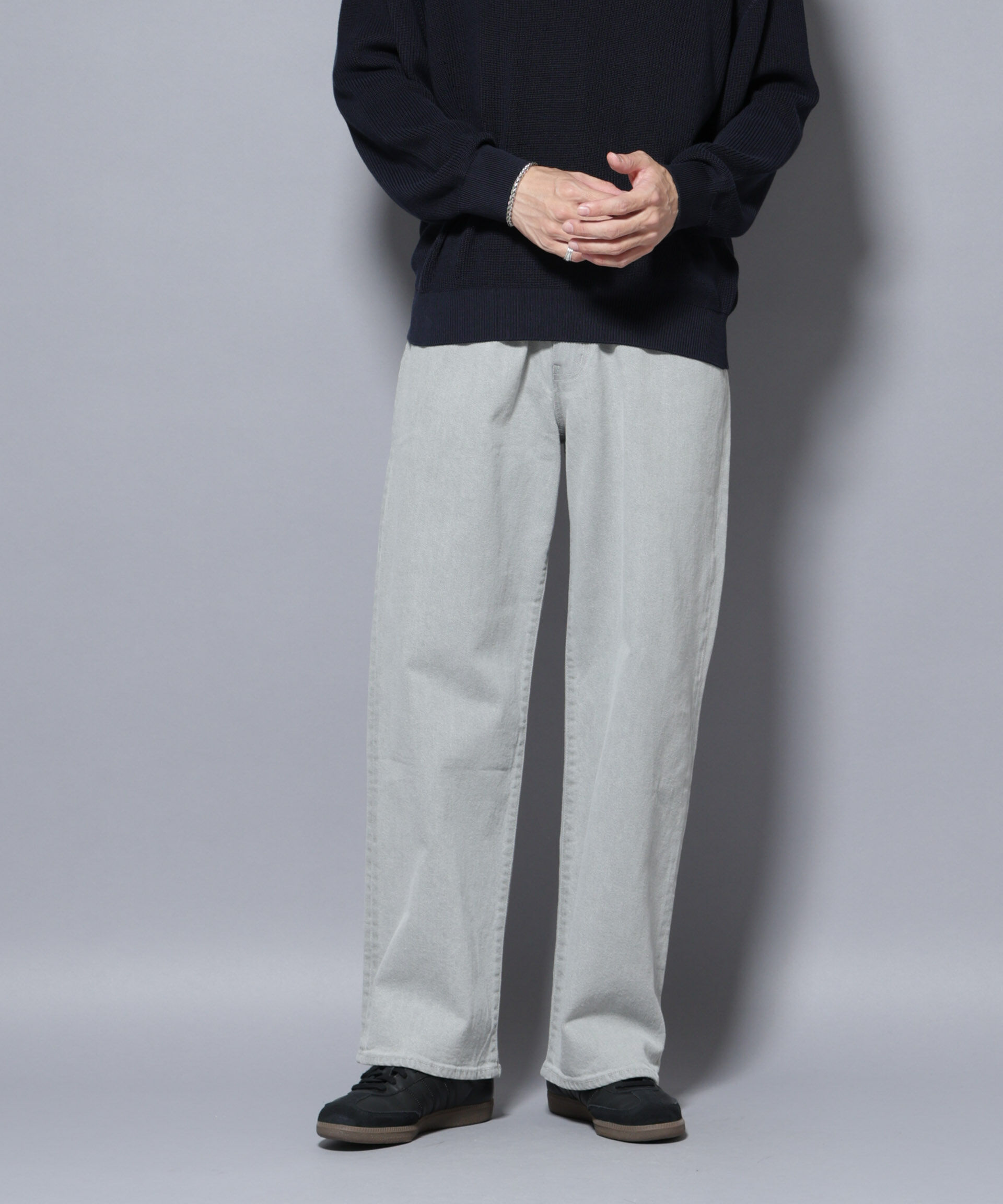 nano･universe「｢MC｣&rdquo;TIMELESS WARDROBE&rdquo; リラックスフィットデニム 252」|チノ|L.グレー1