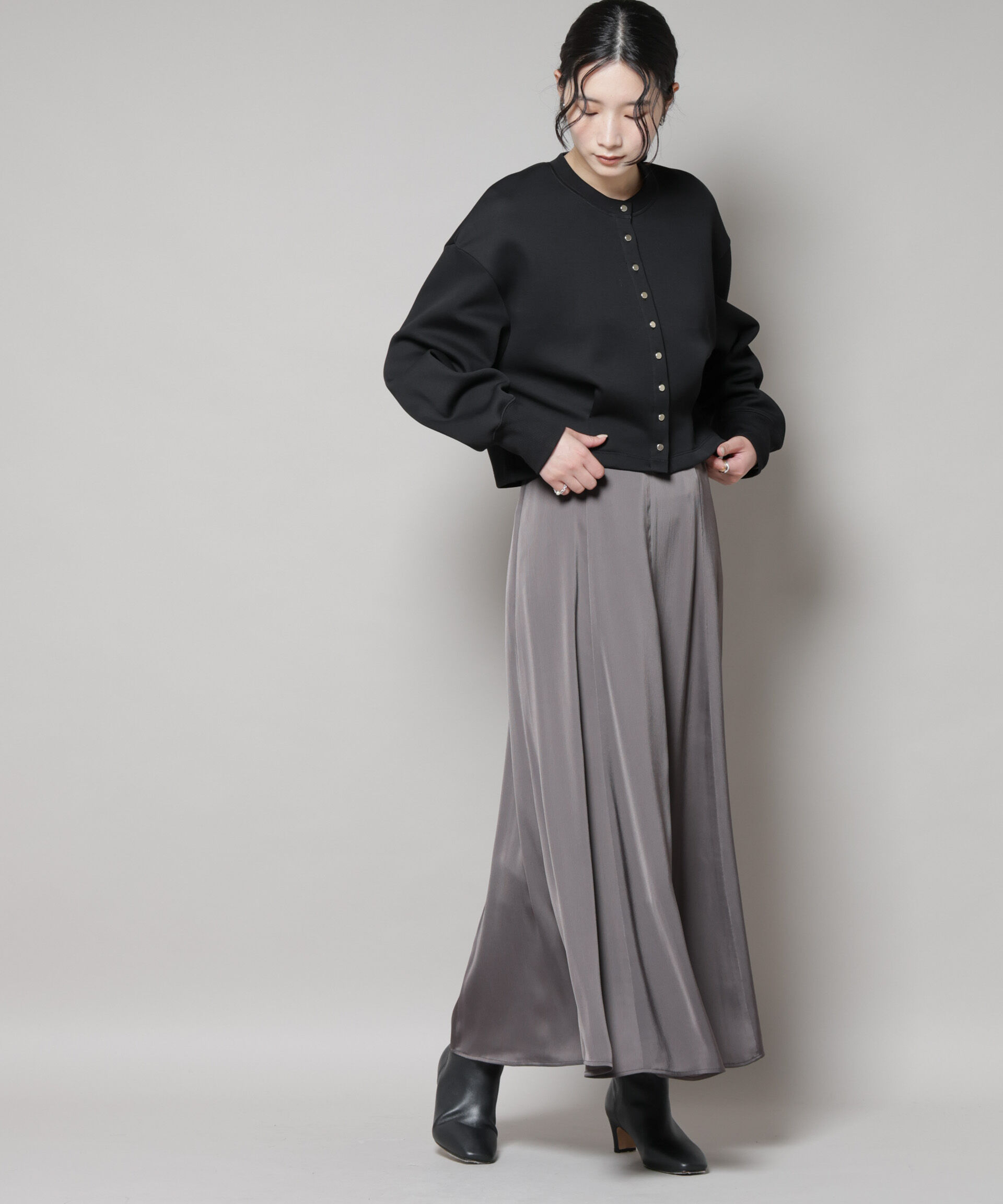 nano･universe「ダンボールタックカーディガン」|Tシャツ・カットソー|