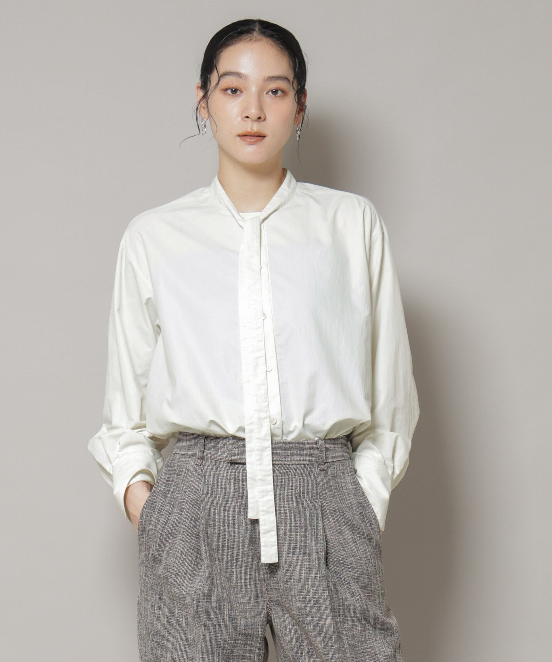 nano･universe「チンツボウタイシャツ」|シャツ・ブラウス|