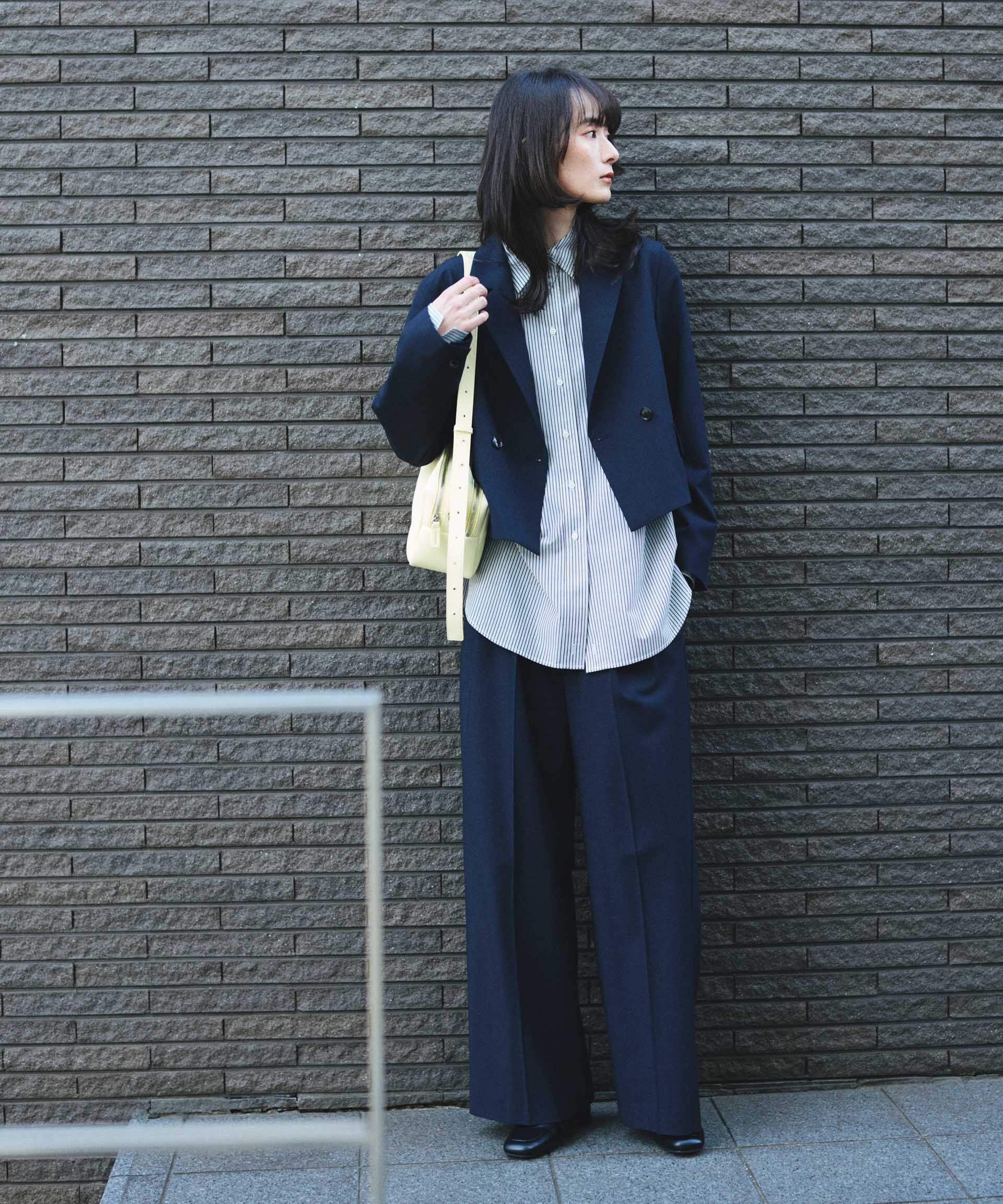 nano･universe「トロストレッチショートダブルジャケット(セットアップ可)」|テーラードジャケット|