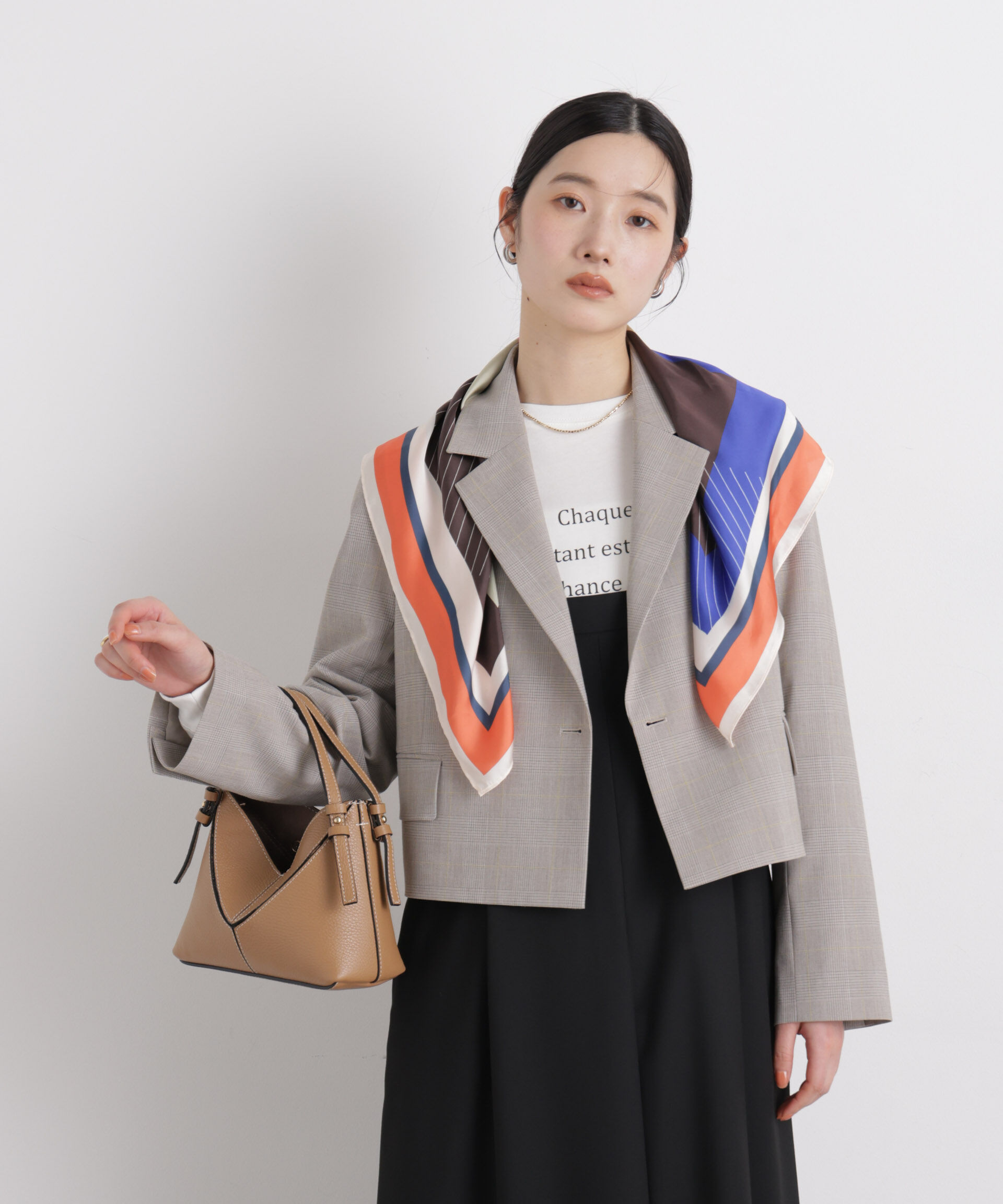 nano･universe「トロストレッチショートダブルジャケット(セットアップ可)」|テーラードジャケット|パターン1